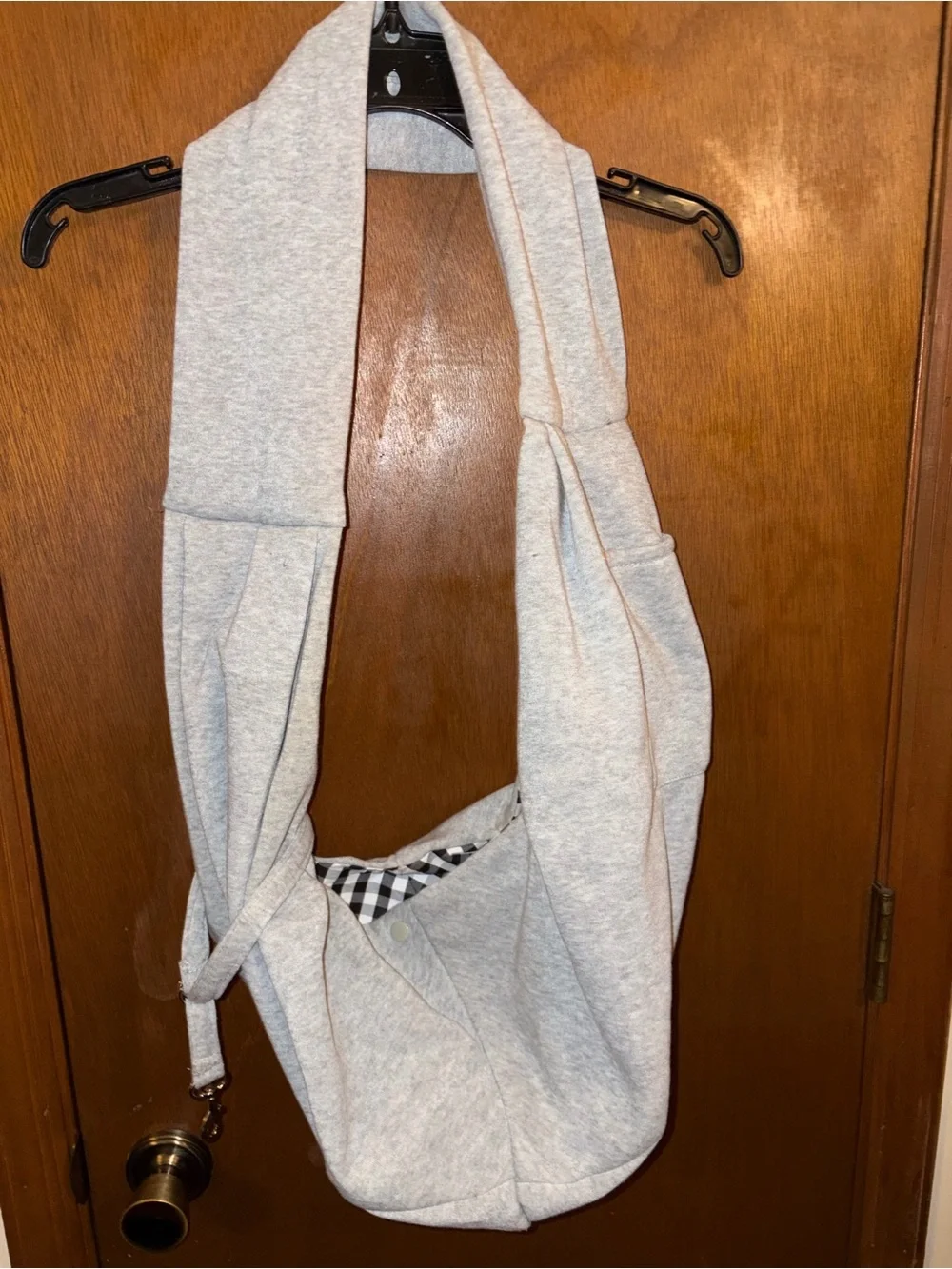 Gray Pet Sling Carrier - Comfortable Dog Travel Sling